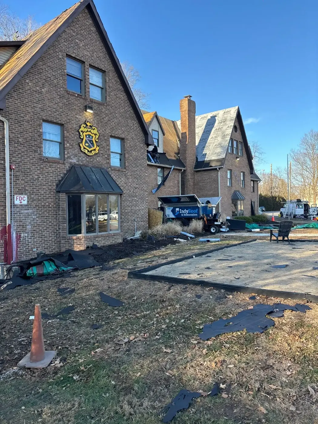 Commercial roof inspection documented in Fairland